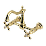 Heritage Two-Handle 2-Hole Wall Mount Kitchen Faucet