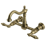 Heritage Two-Handle 2-Hole Wall Mount Kitchen Faucet