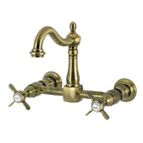 Essex Two-Handle 2-Hole Deck Mount Bridge Kitchen Faucet