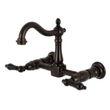 Heritage Two-Handle 2-Hole Wall Mount Kitchen Faucet