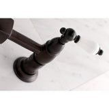 Heritage Two-Handle 2-Hole Wall Mount Kitchen Faucet