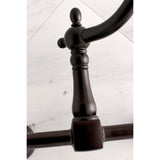 Heritage Two-Handle 2-Hole Wall Mount Kitchen Faucet