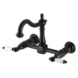 Heritage Two-Handle 2-Hole Wall Mount Kitchen Faucet