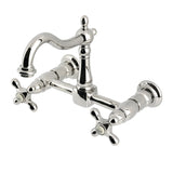 Heritage Two-Handle 2-Hole Wall Mount Kitchen Faucet