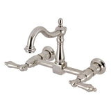 Heritage Two-Handle 2-Hole Wall Mount Kitchen Faucet