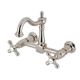 Heritage Two-Handle 2-Hole Wall Mount Kitchen Faucet