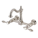 Tudor Two-Handle 2-Hole Wall Mount Kitchen Faucet