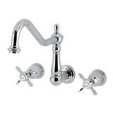 Essex Double-Handle 3-Hole Wall-Mount Kitchen Faucet