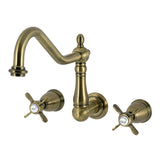 Essex Double-Handle 3-Hole Wall-Mount Kitchen Faucet