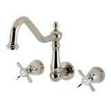 Essex Double-Handle 3-Hole Wall-Mount Kitchen Faucet