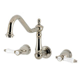 Bel-Air Double-Handle 3-Hole Wall-Mount Kitchen Faucet