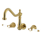 Bel-Air Double-Handle 3-Hole Wall-Mount Kitchen Faucet