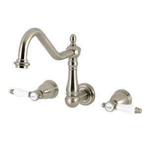 Bel-Air Double-Handle 3-Hole Wall-Mount Kitchen Faucet