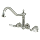 Heritage Two-Handle 3-Hole Wall Mount Kitchen Faucet