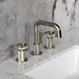 Levante Two-Handle 3-Hole Deck Mount Widespread Bathroom Faucet with Push Pop-Up Drain