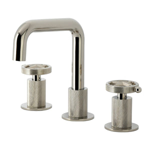 Levante Two-Handle 3-Hole Deck Mount Widespread Bathroom Faucet with Push Pop-Up Drain