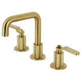 Whitaker Two-Handle 3-Hole Deck Mount Widespread Bathroom Faucet with Push Pop-Up Drain