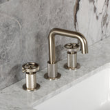 Levante Two-Handle 3-Hole Deck Mount Widespread Bathroom Faucet with Push Pop-Up Drain