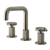 Levante Two-Handle 3-Hole Deck Mount Widespread Bathroom Faucet with Push Pop-Up Drain