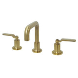 Whitaker Two-Handle 3-Hole Deck Mount Widespread Bathroom Faucet with Push Pop-Up Drain