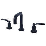 Whitaker Two-Handle 3-Hole Deck Mount Widespread Bathroom Faucet with Push Pop-Up Drain