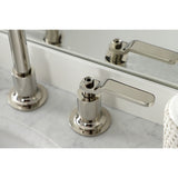 Whitaker Two-Handle 3-Hole Deck Mount Widespread Bathroom Faucet with Push Pop-Up Drain