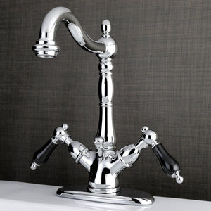 Duchess Double-Handle 1-or-3 Hole Deck Mount 4-Inch Centerset Bathroom Faucet with Brass Pop-Up