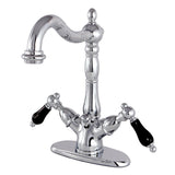 Duchess Double-Handle 1-or-3 Hole Deck Mount 4-Inch Centerset Bathroom Faucet with Brass Pop-Up