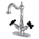 Duchess Double-Handle 1-or-3 Hole Deck Mount 4-Inch Centerset Bathroom Faucet with Brass Pop-Up