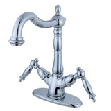 Heritage Two-Handle 1-or-3 Hole Deck Mount Vessel Faucet