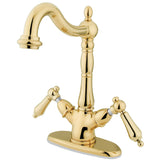 Heritage Two-Handle 1-or-3 Hole Deck Mount Vessel Faucet