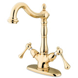 Heritage Two-Handle 1-or-3 Hole Deck Mount Vessel Faucet