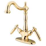 Heritage Two-Handle 1-or-3 Hole Deck Mount Vessel Faucet