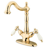 Heritage Two-Handle 1-or-3 Hole Deck Mount Vessel Faucet