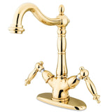 Heritage Two-Handle 1-or-3 Hole Deck Mount Vessel Faucet