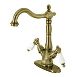 Heritage Two-Handle 1-or-3 Hole Deck Mount Vessel Faucet