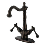 Heritage Two-Handle 1-or-3 Hole Deck Mount Vessel Faucet