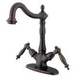 Heritage Two-Handle 1-or-3 Hole Deck Mount Vessel Faucet