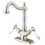 Heritage Two-Handle 1-or-3 Hole Deck Mount Vessel Faucet