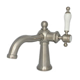 Nautical One-Handle 1-Hole Bathroom Faucet with Push Pop-Up Drain