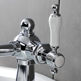 Nautical One-Handle 1-Hole Bathroom Faucet with Push Pop-Up Drain