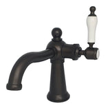 Nautical One-Handle 1-Hole Bathroom Faucet with Push Pop-Up Drain