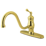 Heritage Single-Handle 1-or-3 Hole Deck Mount Kitchen Faucet