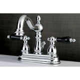 Duchess Double-Handle 3-Hole Deck Mount 4-Inch Centerset Bathroom Faucet with Brass Pop-Up