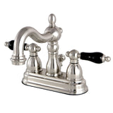 Duchess Double-Handle 3-Hole Deck Mount 4-Inch Centerset Bathroom Faucet with Brass Pop-Up