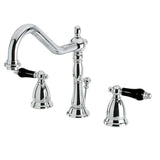 Duchess Two-Handle 3-Hole Deck Mount Widespread Bathroom Faucet with Brass Pop-Up Drain