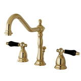 Duchess Two-Handle 3-Hole Deck Mount Widespread Bathroom Faucet with Brass Pop-Up Drain