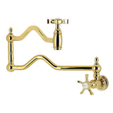 Hamilton Two-Handle 1-Hole Wall Mount Pot Filler Faucet