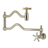 Hamilton Two-Handle 1-Hole Wall Mount Pot Filler Faucet