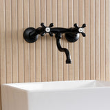 Kingston Two-Handle 2-Hole Wall Mount Bathroom Faucet